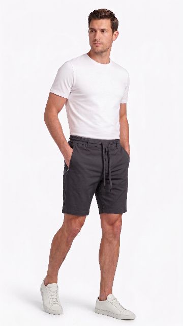 Shorts Alfaiataria Masculino Com Elástico