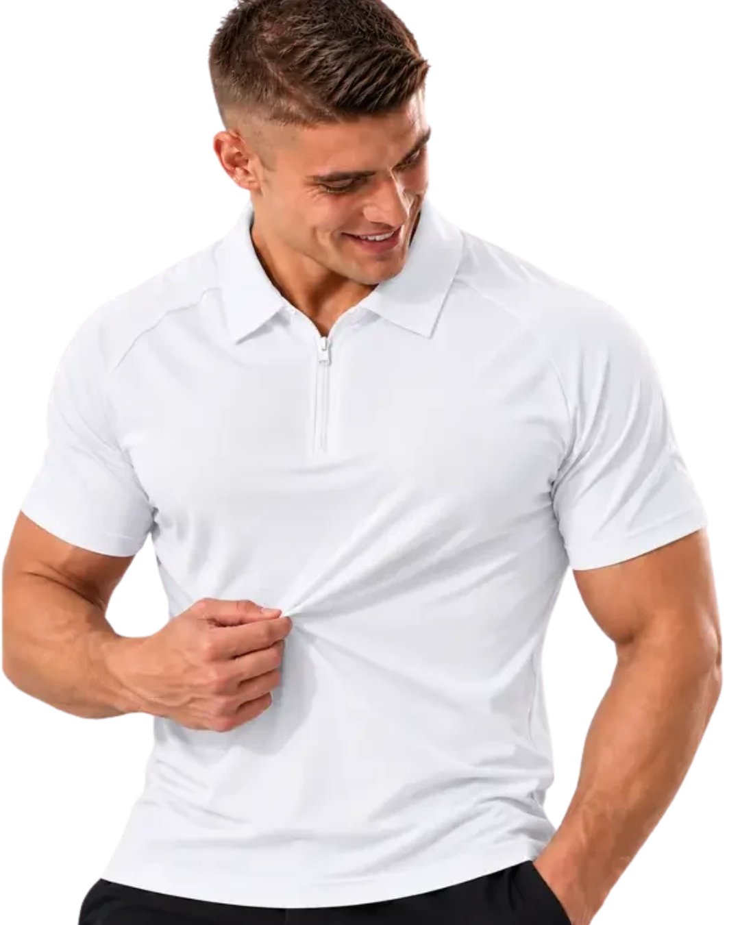 Camiseta Polo Com Zíper Poliamida Dryfit — foto 5