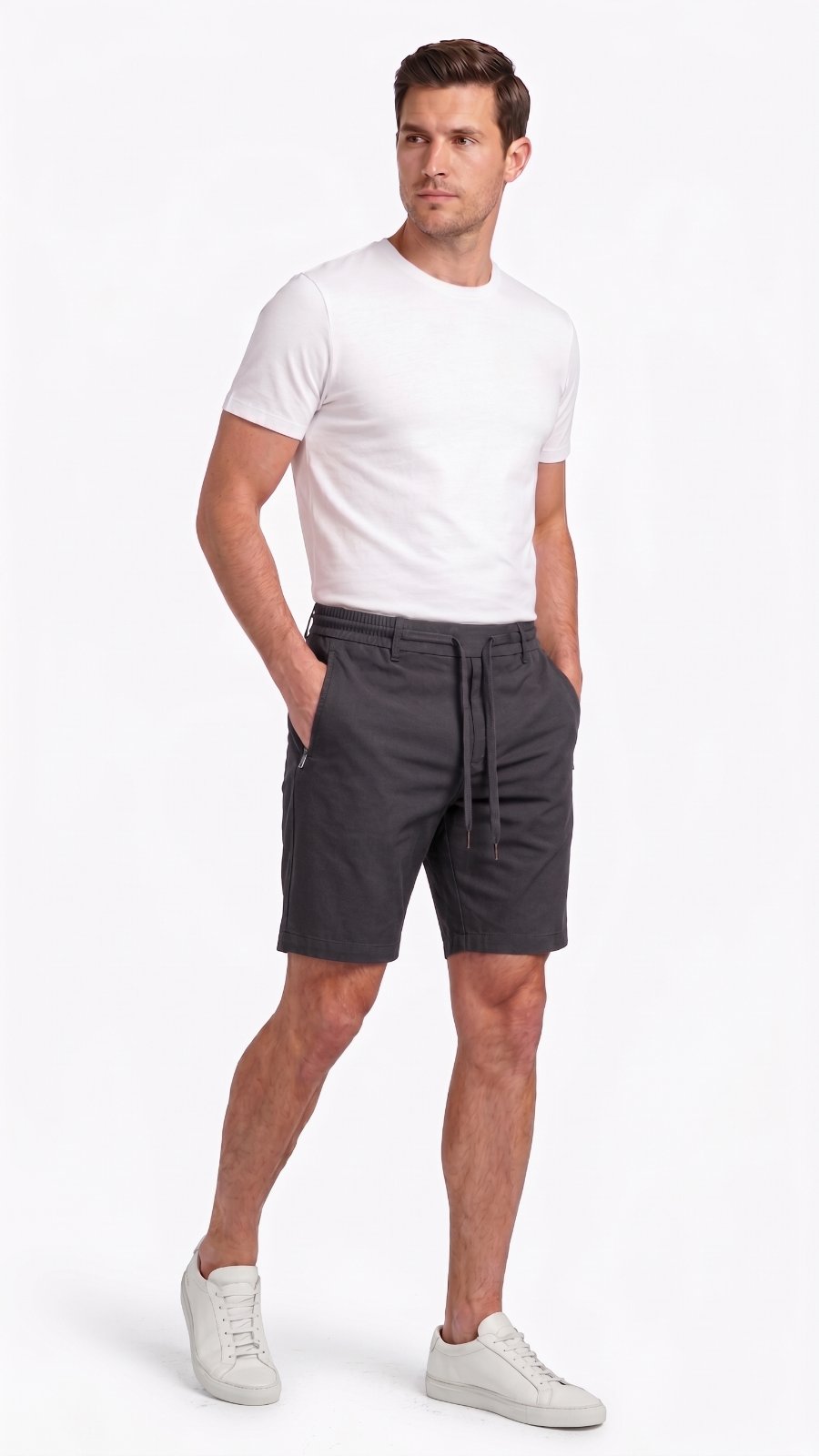Shorts Alfaiataria Masculino Com Elástico
