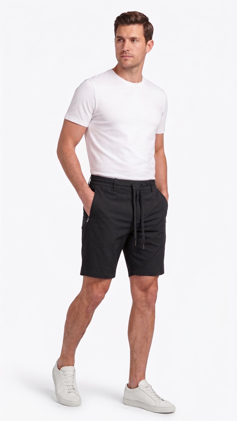 Shorts Alfaiataria Masculino Com Elástico — foto 2