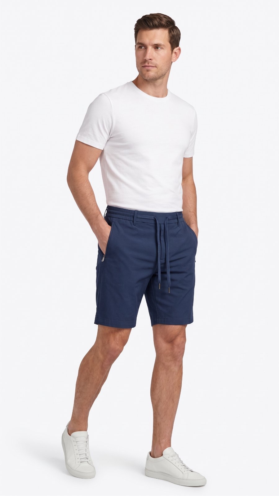 Shorts Alfaiataria Masculino Com Elástico — foto 3