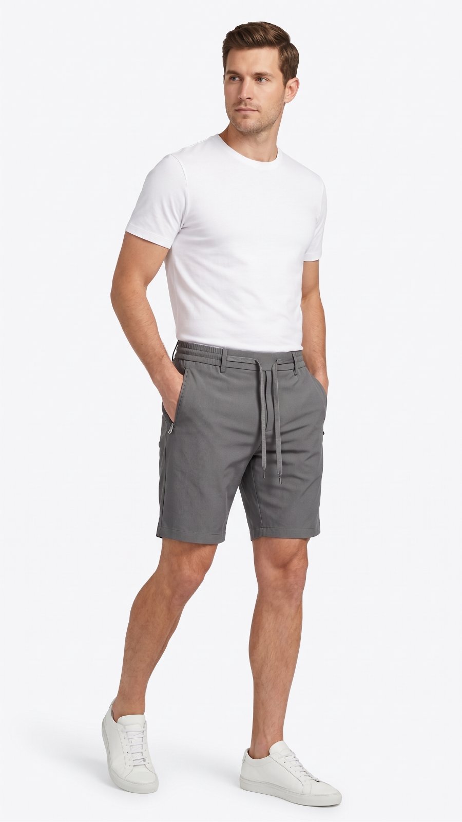 Shorts Alfaiataria Masculino Com Elástico — foto 4