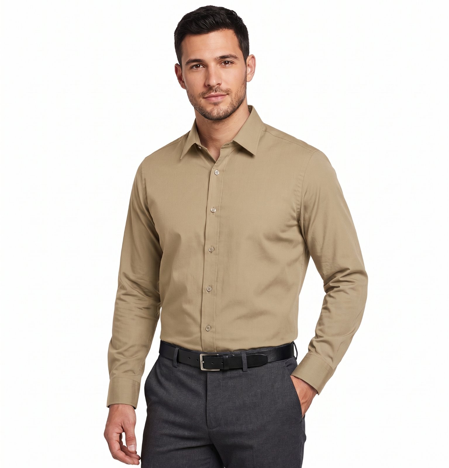 Camisa Social Slim de Algodão 5% e Elastano 5% — foto 2