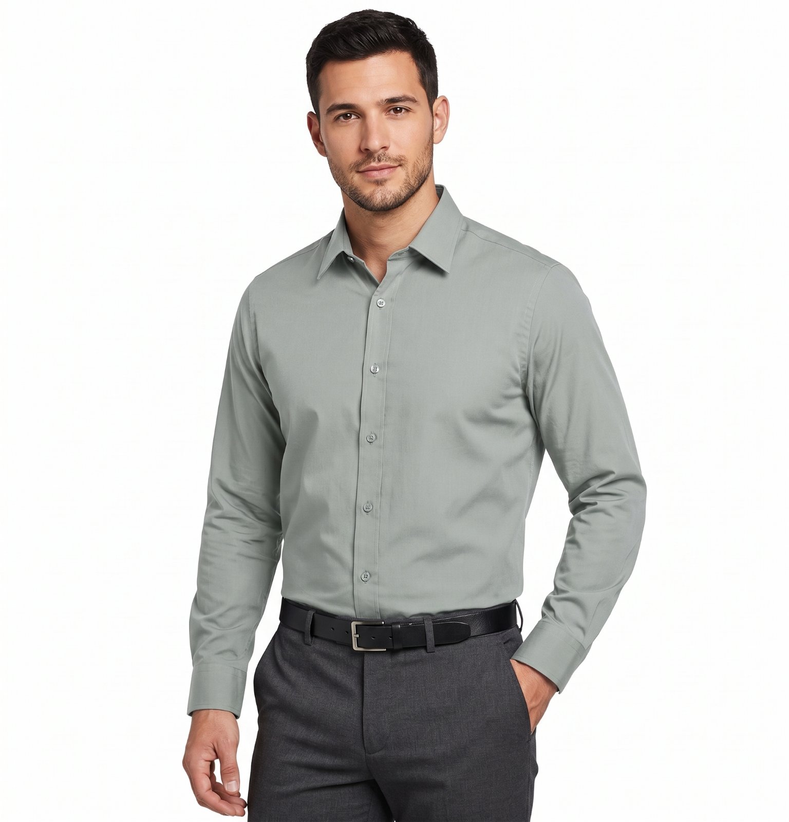 Camisa Social Slim de Algodão 5% e Elastano 5% — foto 3