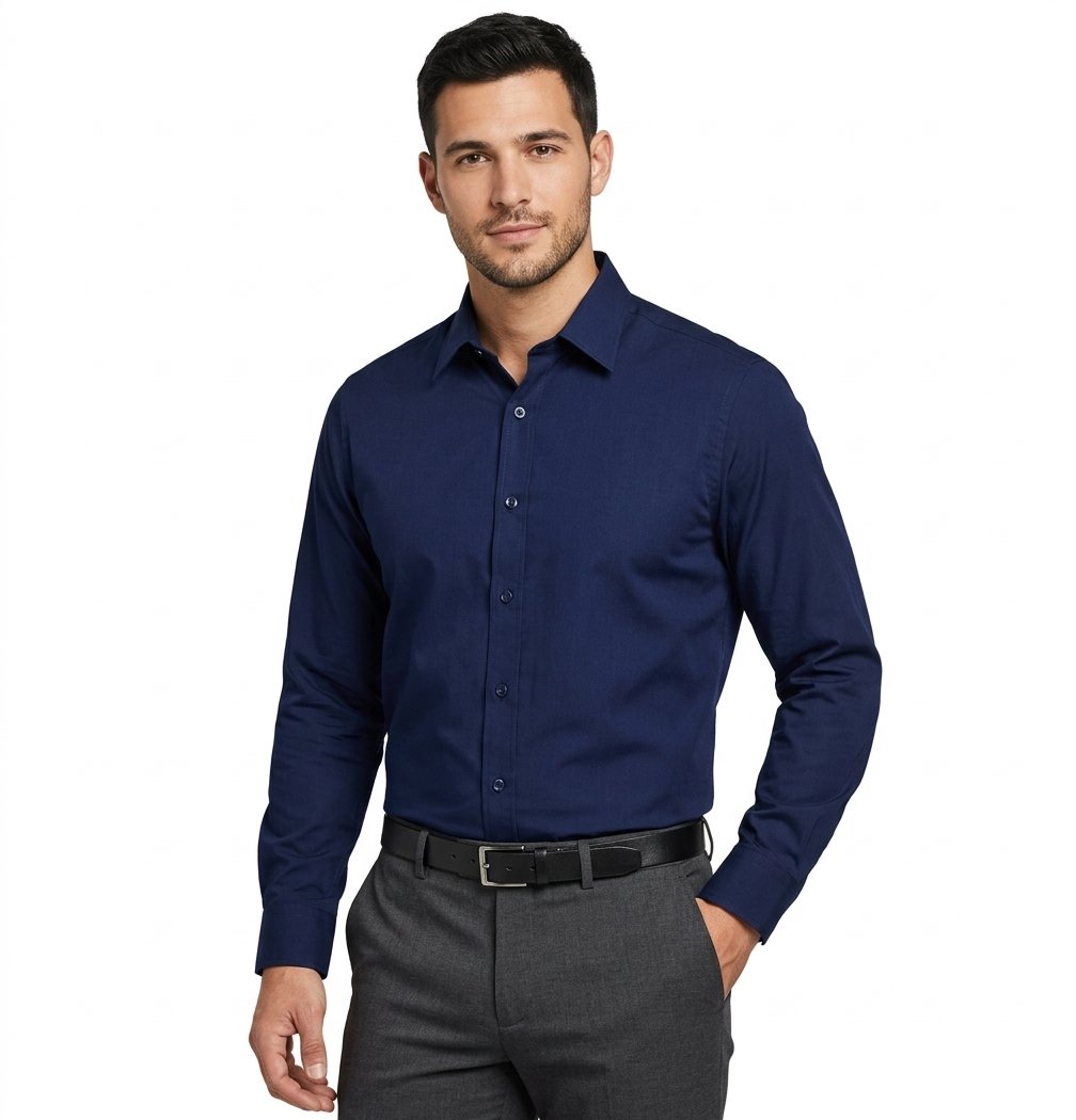Camisa Social Slim de Algodão 5% e Elastano 5% — foto 4